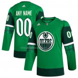 Maglia Hockey Edmonton Oilers 2023 St. Patrick's Day Autentico Personalizzate Verde