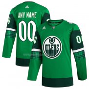 Maglia Hockey Edmonton Oilers 2023 St. Patrick's Day Autentico Personalizzate Verde
