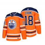 Maglia Hockey Edmonton Oilers Ryan Strome Autentico Home 2018 Arancione