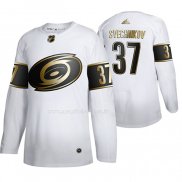 Maglia Hockey Golden Edition Carolina Hurricanes Andrei Svechnikov Autentico Bianco