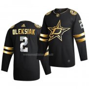 Maglia Hockey Golden Edition Dallas Stars Jamie Oleksiak Limited Autentico 2020-21 Nero