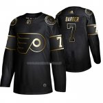 Maglia Hockey Golden Edition Philadelphia Flyers Bill Barber Retired Giocatore Autentico Nero