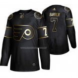 Maglia Hockey Golden Edition Philadelphia Flyers Bill Barber Retired Giocatore Autentico Nero