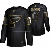 Maglia Hockey Golden Edition St. Louis Blues Jaden Schwartz Autentico Nero