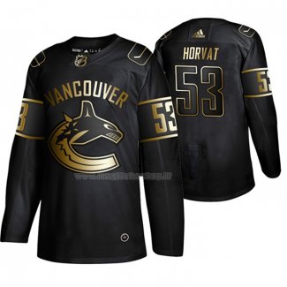 Maglia Hockey Golden Edition Vancouver Canucks Bo Horvat Autentico Nero