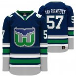 Maglia Hockey Hartford Whalers Trevor Van Riemsdyk Heritage Night Throwback Blu