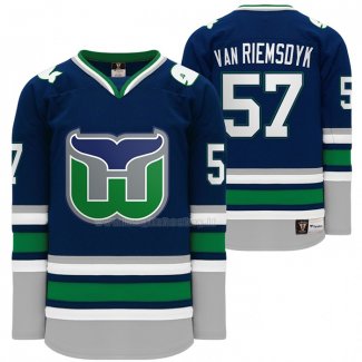 Maglia Hockey Hartford Whalers Trevor Van Riemsdyk Heritage Night Throwback Blu