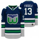 Maglia Hockey Hartford Whalers Warren Foegele Heritage Night Throwback Blu