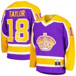 Maglia Hockey Los Angeles Kings Dave Taylor Mitchell & Ness 1980-81 Blue Line Viola