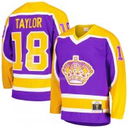 Maglia Hockey Los Angeles Kings Dave Taylor Mitchell & Ness 1980-81 Blue Line Viola