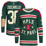 Maglia Hockey Minnesota Wild Mats Zuccarello Autentico 2022 Winter Classic Verde