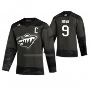 Maglia Hockey Minnesota Wild Mikko Koivu 2019 Veterans Day Camuffamento