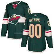 Maglia Hockey Minnesota Wild Personalizzate Home Verde
