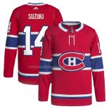 Maglia Hockey Montreal Canadiens Nick Suzuki Home Primegreen Autentico Pro Rosso