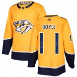Maglia Hockey Nashville Predators Brian Boyle Home Autentico Giallo