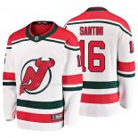 Maglia Hockey New Jersey Devils Steven Santini Alternato Breakaway Bianco