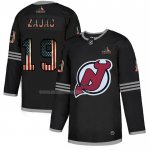 Maglia Hockey New Jersey Devils Travis Zajac 2020 USA Flag Nero