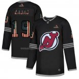 Maglia Hockey New Jersey Devils Travis Zajac 2020 USA Flag Nero