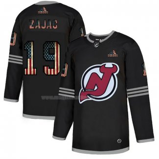 Maglia Hockey New Jersey Devils Travis Zajac 2020 USA Flag Nero