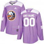 Maglia Hockey New York Islanders Personalizzate Viola