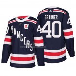 Maglia Hockey New York Rangers Michael Grabner Autentico 2018 Winter Classic Blu