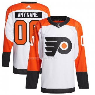 Maglia Hockey Philadelphia Flyers Away Primegreen Autentico Personalizzate Bianco