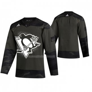 Maglia Hockey Pittsburgh Penguins 2019 Veterans Day Camuffamento