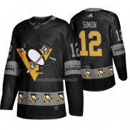 Maglia Hockey Pittsburgh Penguins Dominik Simon Breakaway Nero