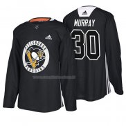 Maglia Hockey Pittsburgh Penguins Matt Murray New Season Practice Nero