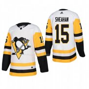 Maglia Hockey Pittsburgh Penguins Riley Sheahan Away Autentico Giocatore Bianco