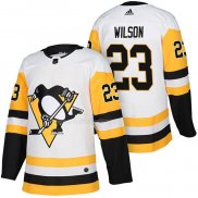 Maglia Hockey Pittsburgh Penguins Scott Wilson Autentico Away 2018 Bianco