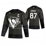 Maglia Hockey Pittsburgh Penguins Sidney Crosby Autentico 2019 Veterans Day Camuffamento