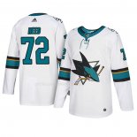 Maglia Hockey San Jose Sharks Tim Heed Autentico Away Bianco