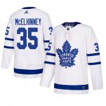 Maglia Hockey Toronto Maple Leafs Curtis Mcelhinney Autentico Away Bianco
