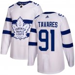 Maglia Hockey Toronto Maple Leafs John Tavares Autentico 2018 Stadium Series Bianco