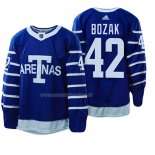 Maglia Hockey Toronto Maple Leafs Tyler Bozak 1918 Arenas Throwback Blu