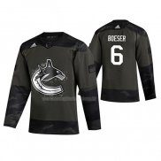 Maglia Hockey Vancouver Canucks Brock Boeser 2019 Veterans Day Camuffamento