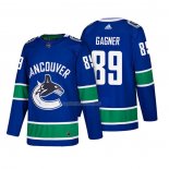 Maglia Hockey Vancouver Canucks Sam Gagner Autentico Home 2018 Blu