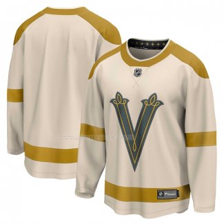 Maglia Hockey Vegas Golden Knights 2024 Winter Classic Breakaway Crema