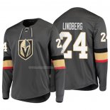 Maglia Hockey Vegas Golden Knights Oscar Lindberg Platinum Gris