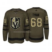Maglia Hockey Vegas Golden Knights Tj Tynan 2018 Salute To Service Verde Militare