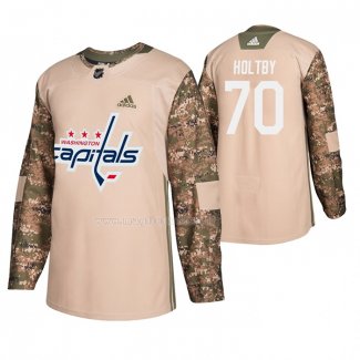 Maglia Hockey Washington Capitals Braden Holtby Veterans Day Camuffamento