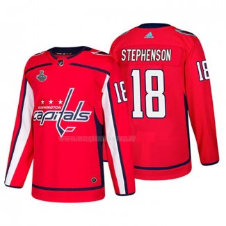 Maglia Hockey Washington Capitals Chandler Stephenson Bound Patch Stanley Cup Final Rosso