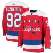 Maglia Hockey Washington Capitals Evgeny Kuznetsov Alternato Autentico Rosso