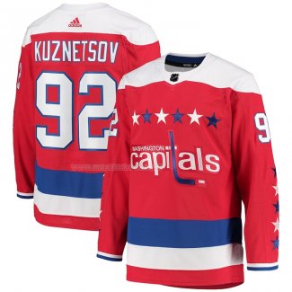 Maglia Hockey Washington Capitals Evgeny Kuznetsov Alternato Autentico Rosso
