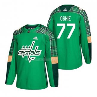 Maglia Hockey Washington Capitals T.j. Oshie 2018 Season Centennial Patch Team Road Bianco