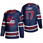 Maglia Hockey Winnipeg Jets Adam Lowry Heritage Classic 2019-20 Blu