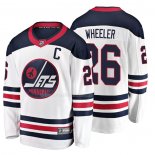 Maglia Hockey Winnipeg Jets Blake Wheeler Heritage Breakaway Bianco