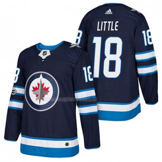 Maglia Hockey Winnipeg Jets Bryan Little Autentico Home 2018 Blu