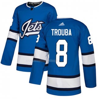 Maglia Hockey Winnipeg Jets Jacob Trouba Alternato Autentico Blu